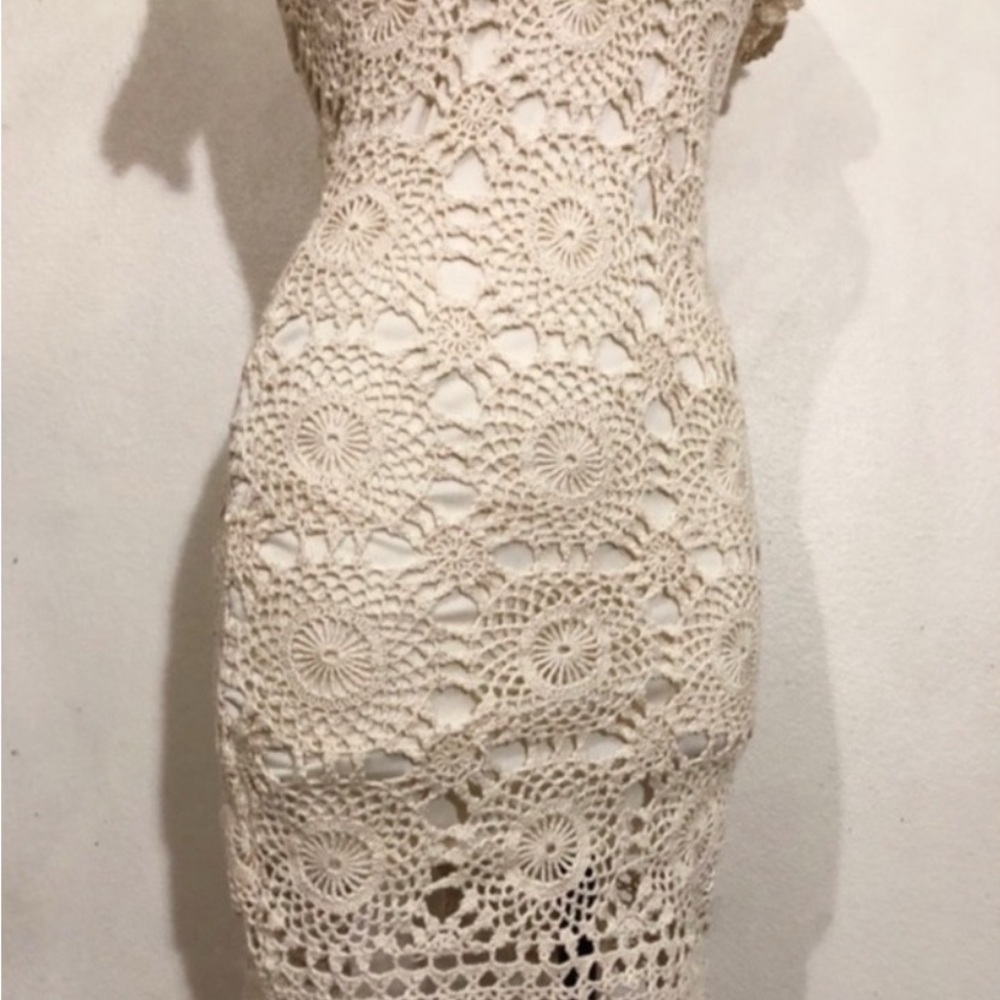 Vintage 1970’s Handmade Crochet Dress - Picture 3 of 5